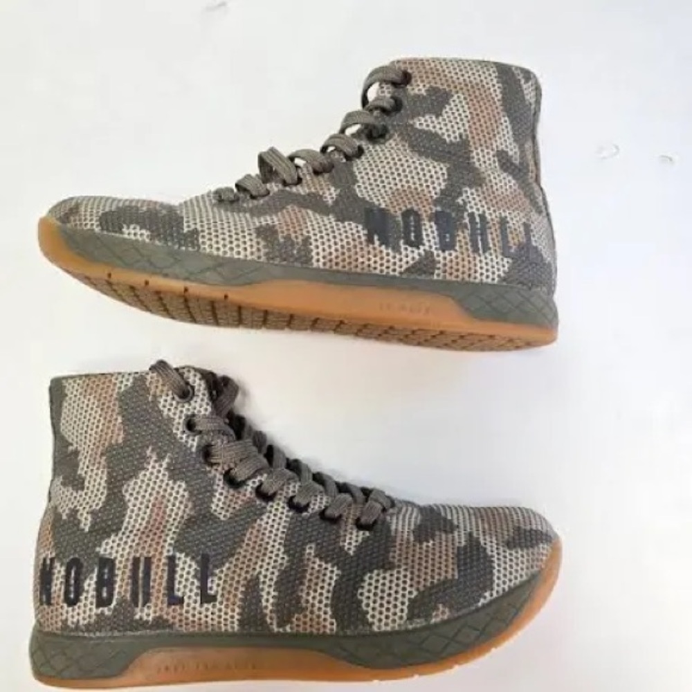 Camouflage High-Top Sneakers